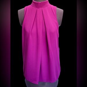 Noroh Vibrant Fuchsia Sleeveless Blouse Size S